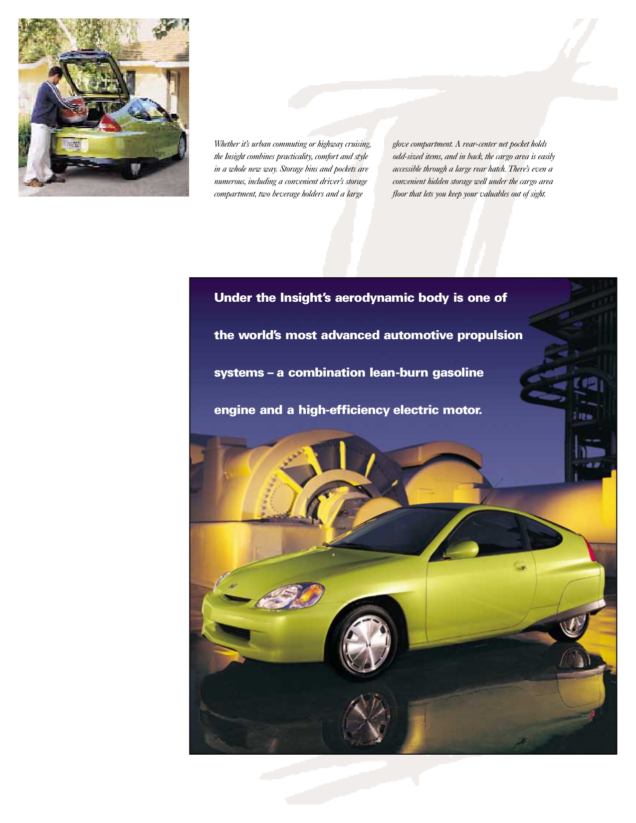2000 Honda Insight Brochure Page 7